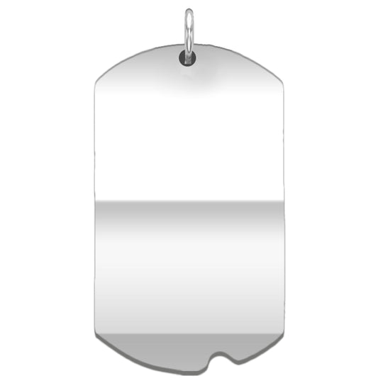 Dog Tag Engravable Disc Plate in Multiple Sizes