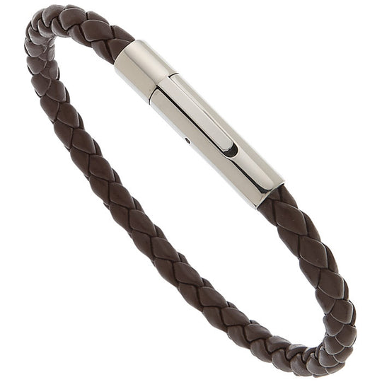 Brown Leather 7 1/2in Bracelet