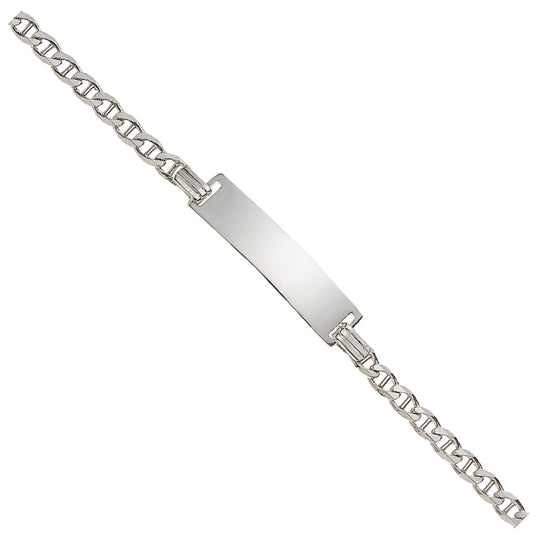 Silver 7in ID Bracelet