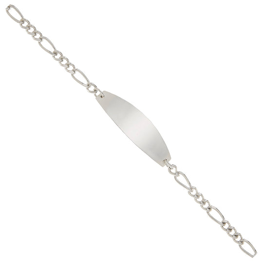 Silver 8in ID Bracelet