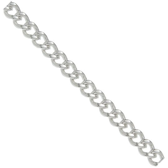 Silver 5mm Curb Chain