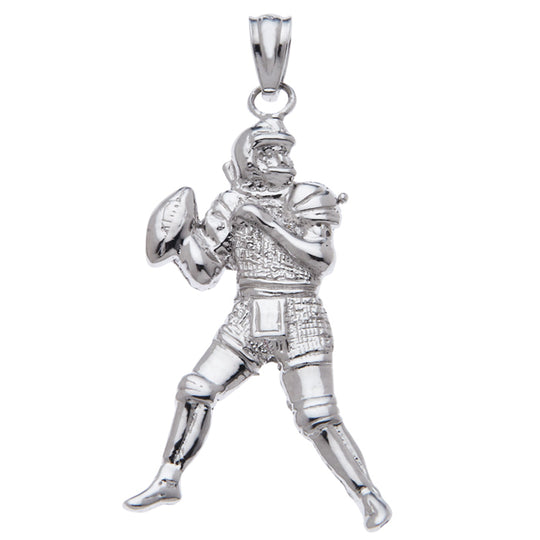 0.925 Sterling Silver  Quarterback Charm
