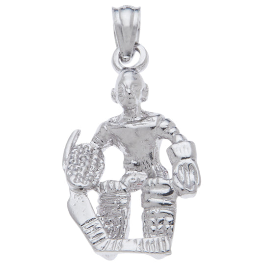 0.925 Sterling Silver Hockey Player
