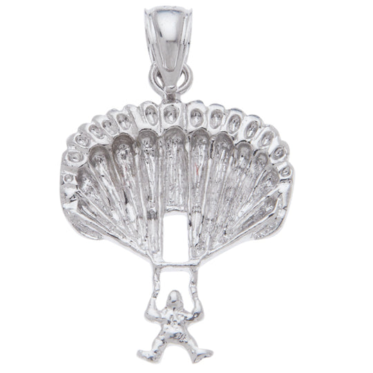 0.925 Sterling Silver Parachutists Charm