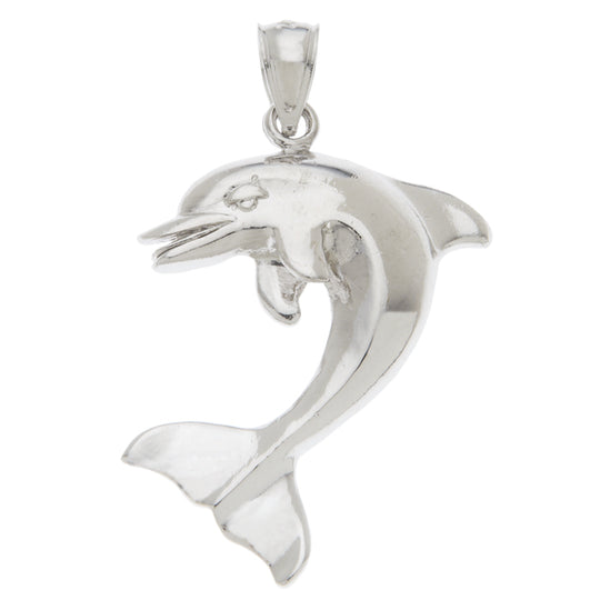 0.925 Sterling Silver Dolphin Charm