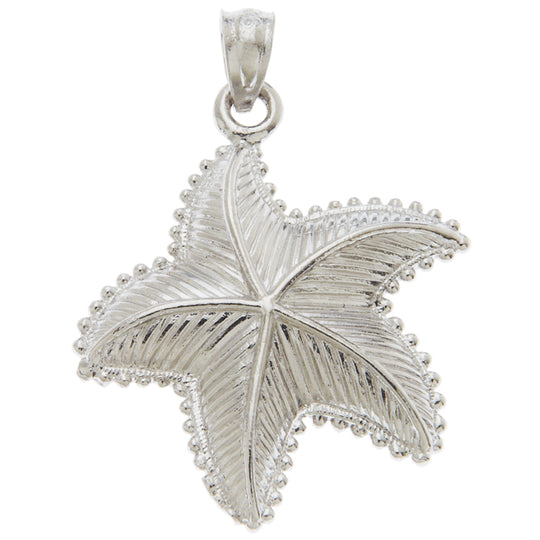 0.925 Sterling Silver 1in Starfish Charm