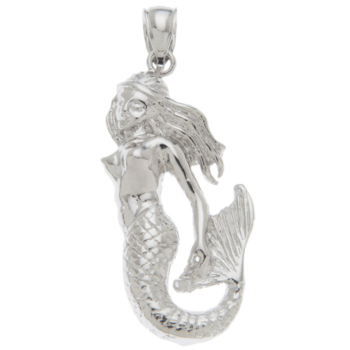 0.925 Sterling Silver Mermaid Charm
