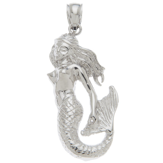 0.925 Sterling Silver Mermaid Charm