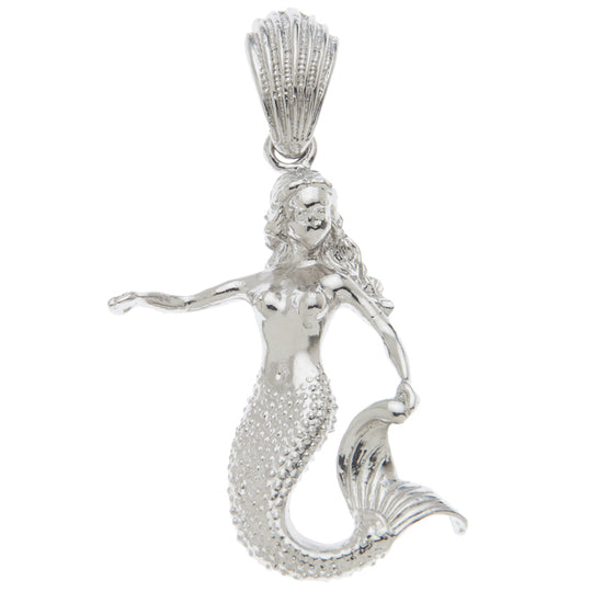 0.925 Sterling Silver Mermaid Charm