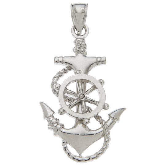 0.925 Sterling Silver Anchor Charm