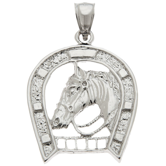 0.925 Sterling Silver 1in Horse Charm