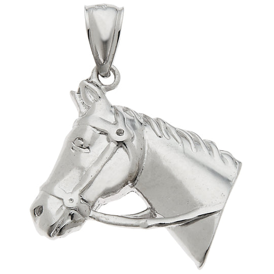 0.925 Sterling Silver 1in Horse Charm