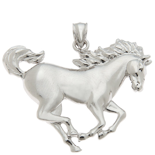 0.925 Sterling Silver 1 1/2in Horse Charm