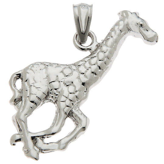 0.925 Sterling Silver 1in Giraffe Charm
