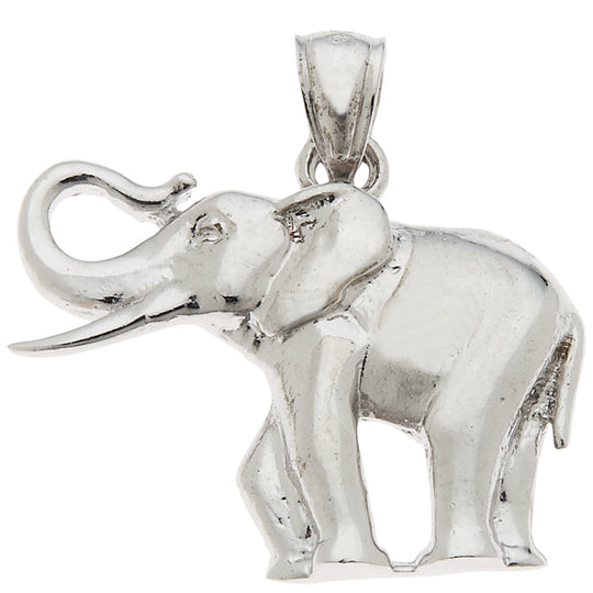 0.925 Sterling Silver 3/4in Elephant Charm