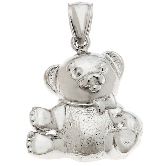 0.925 Sterling Silver 3/4in Bear Charm