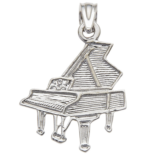 0.925 Sterling Silver 5/8in Piano Charm
