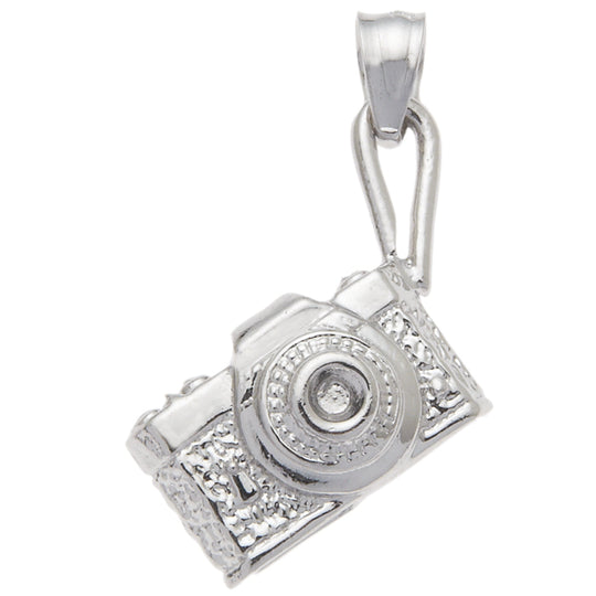 0.925 Sterling Silver 1in Camera Charm