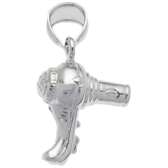 0.925 Sterling Silver 3/4in Blow Dryer Charm