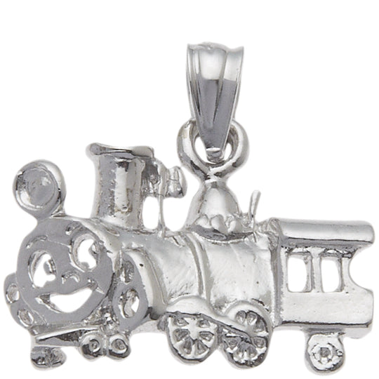 0.925 Sterling Silver 7/8in Train Charm