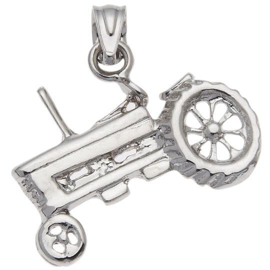 0.925 Sterling Silver 3/4in Tractor Charm