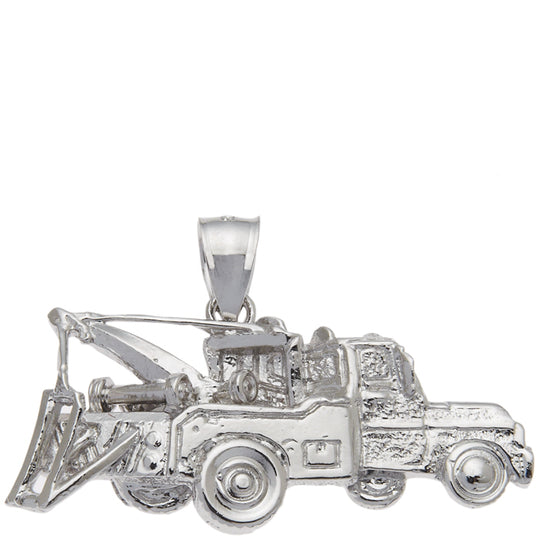 0.925 Sterling Silver Tow Truck Charm