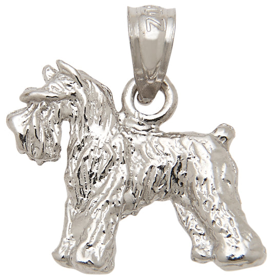 0.925 Sterling Silver 5/8in Dog Charm