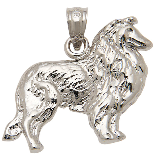 0.925 Sterling Silver 7/8in Dog Charm