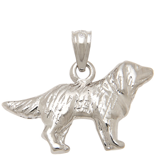 0.925 Sterling Silver 3/4in Dog Charm