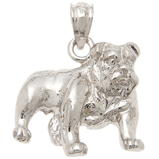 0.925 Sterling Silver 3/4in Dog Charm
