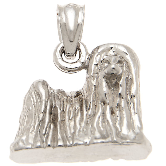 0.925 Sterling Silver 5/8in Dog Charm