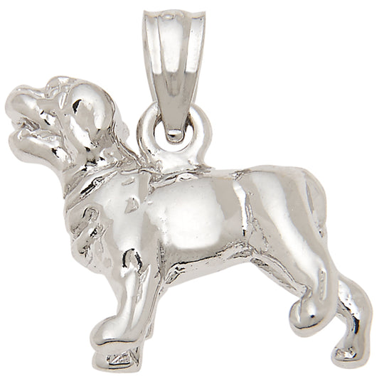 0.925 Sterling Silver 3/4in Dog Charm