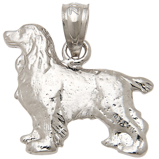 0.925 Sterling Silver 3/4in Dog Charm