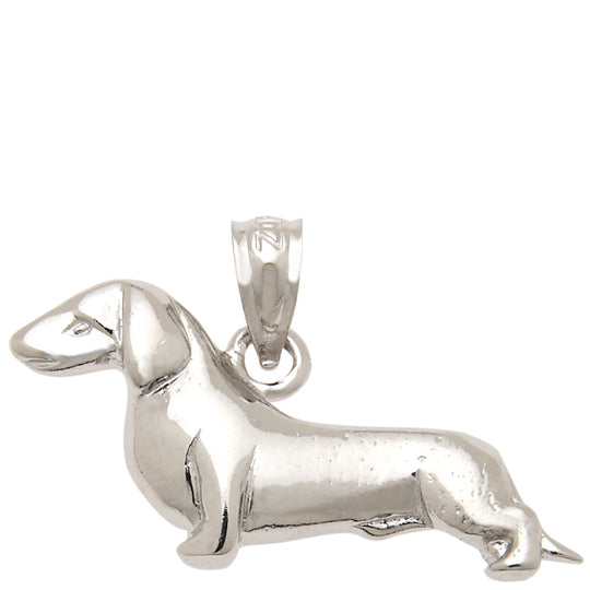 0.925 Sterling Silver 7/8in Dog Charm