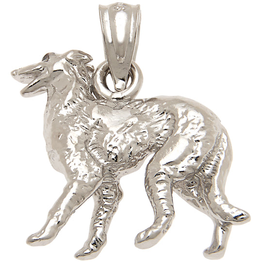 0.925 Sterling Silver 3/4in Dog Charm