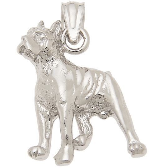 0.925 Sterling Silver 3/4in Dog Charm