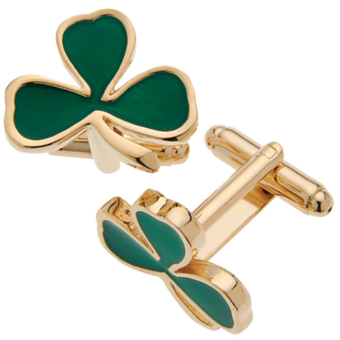 Three Leaf Clover Cuff Link