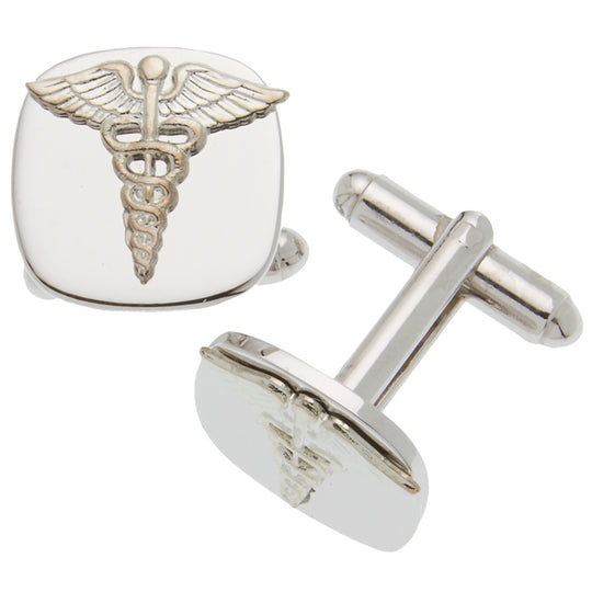 Caduceus Cuff Link