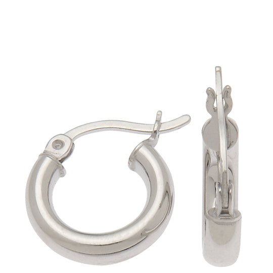 0.925 Stering Silver 3mm Hoop Earrings