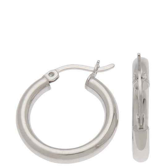 0.925 Stering Silver 3mm Hoop Earrings