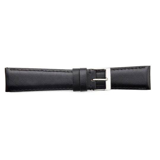 STR-4554  Long Polished Calfskin Padded Watch Strap