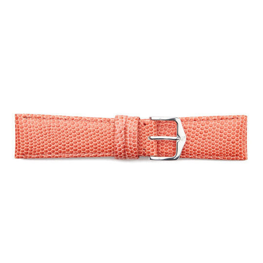STR-4464S Flat Lizard Grain Stitched Short Watch Strap