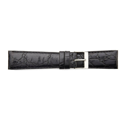STR-4558 Crocodile Grain Padded Regular Watch Strap