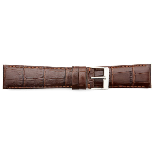 STR-4560S Short Alligator Grain Padded Watch Strap