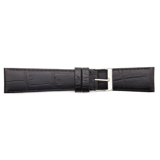 STR-4588 Wide Alligator Grain Regular Watch Strap