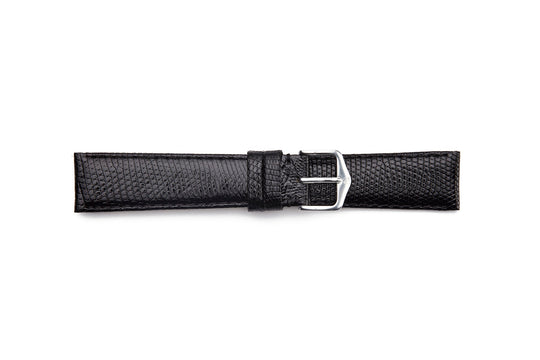 STR-4694 Genuine Lizard Padded and Stitched Regular Watch Strap