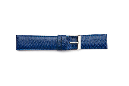 STR-4694C Colored Genuine Lizard Padded and Stitched Regular Watch Strap