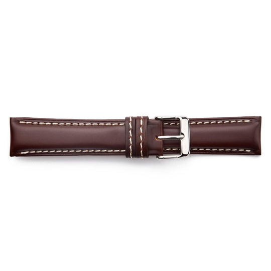 STR-4490 Heavy, Padded, Italian Calfskin Regular Watch Strap