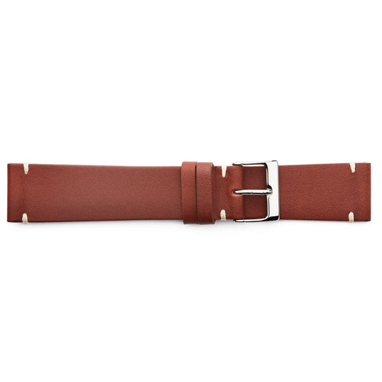 STR-4478 Vintage Style Flat Horween Leather Regular Watch Strap