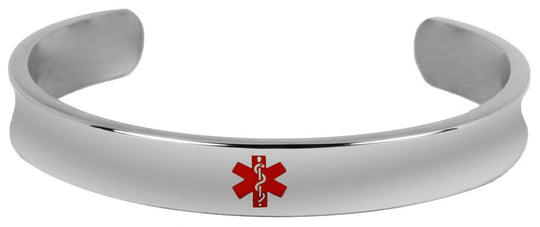 Stainless Steel Medical Bangle Bracelet